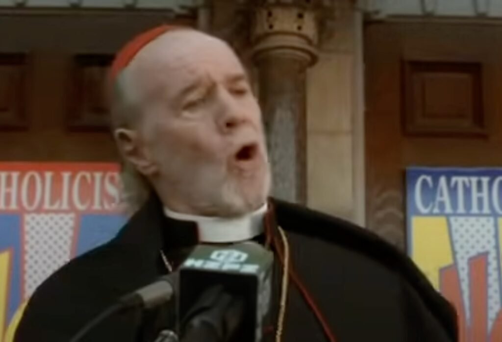 George Carlin as Cardinal Glick in the movie Dogma